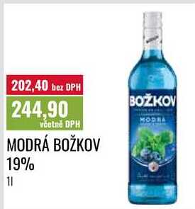 MODRÁ BOŽKOV 19% 1l