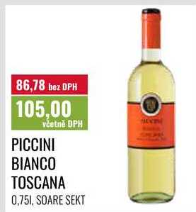 PICCINI BIANCO TOSCANA, 0,751, SOARE SEKT 