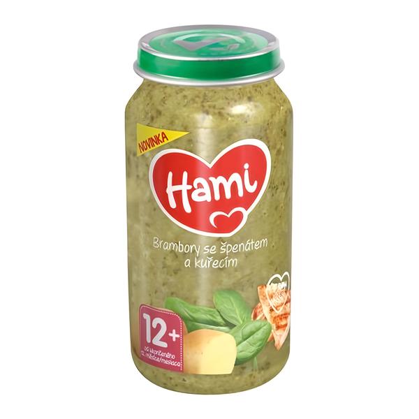 Hami Maso-zeleninový příkrm Brambory se špenátem a kuřecím