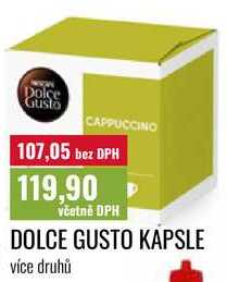 DOLCE GUSTO KAPSLE, více druhů