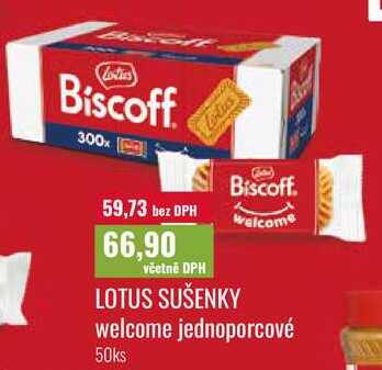 LOTUS SUŠENKY, welcome jednoporcové, 50ks