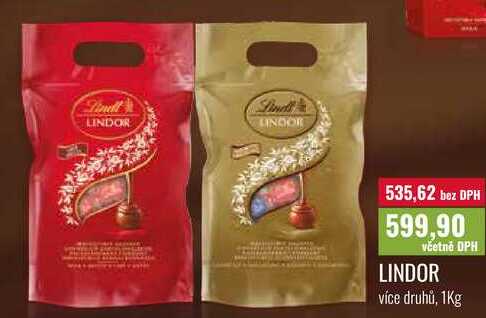 LINDOR, více druhů, 1Kg