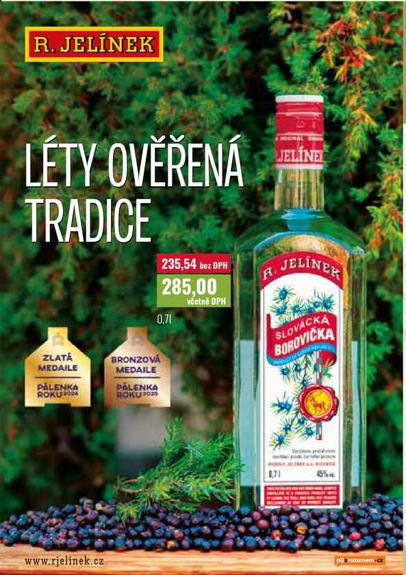 R. JELÍNEK SLOVÁCKÁ BOROVIČKA 0,7l
