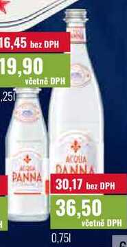 AQUA PANNA 0,25L, 0,75l