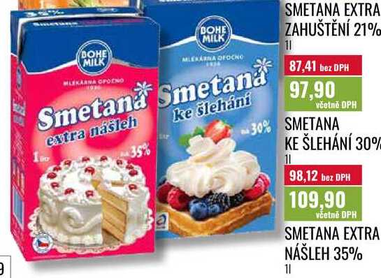 SMETANA EXTRA NÁŠLEH 35%, 1l