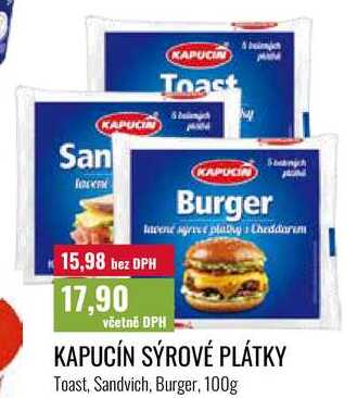 KAPUCÍN SÝROVÉ PLÁTKY, 100g