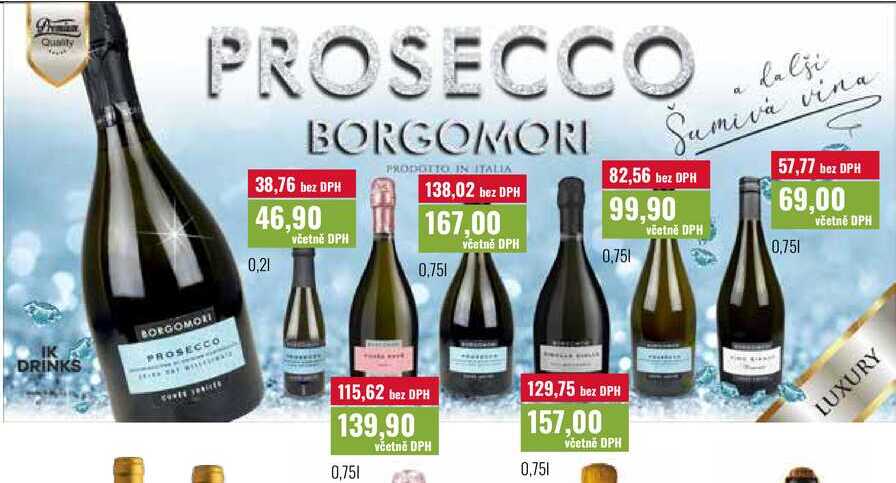 PROSECCO BORGOMORI 0,75l