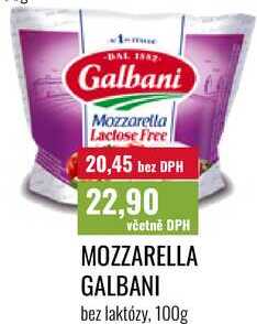 MOZZARELLA GALBANI bez laktózy, 100g 