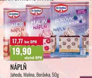 NÁPLŇ Jahoda, Malina, Borůvka, 50g 