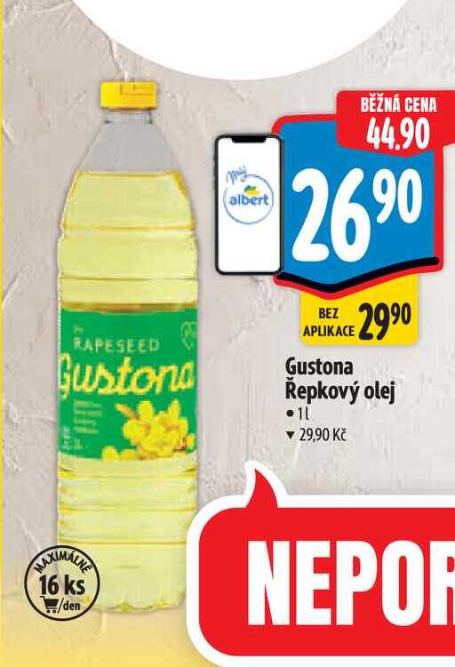 Gustona Řepkový olej 1 l