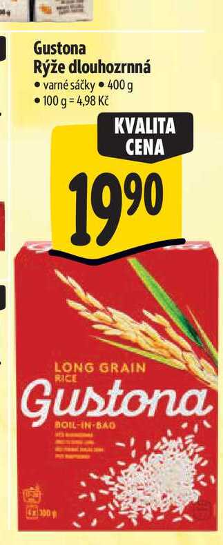 Gustona Rýže dlouhozrnná 400 g