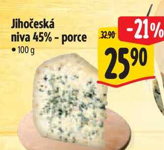 Jihočeská niva 45% - porce 100 g