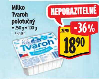 Milko Tvaroh polotučný 250 g 