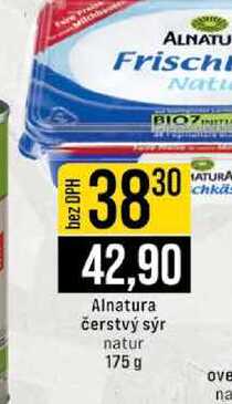 Alnatura čerstvý sýr natur 175g