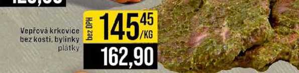 Vepřová krkovice bez kosti, bylinky plátky 1kg