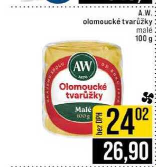 A.W. olomoucké tvarůžky malé 100 g
