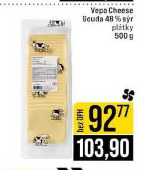 Vepo Cheese Gouda 48 % sýr plátky 500 g 