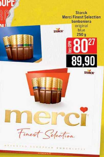 Storck Merci Finest Selection bonboniera original blue 250 g