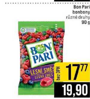 Bon Pari bonbony různé druhy 90 g