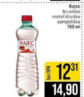 Rajec brusinka mateřídouška pampeliška 750 ml
