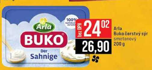 Arla Buko čerstvý sýr smetanový 200 g