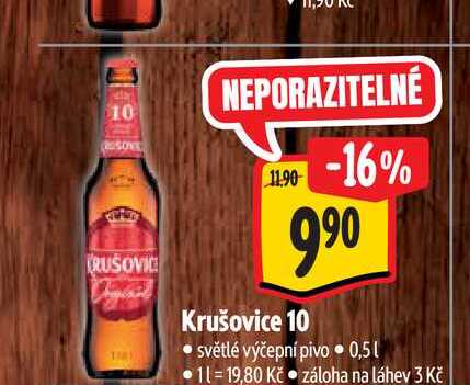 Krušovice 10 0,5 l