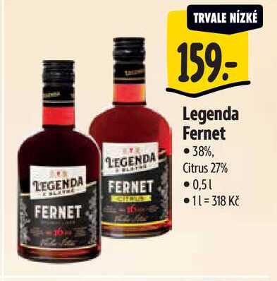   Legenda Fernet 0,5 l v akci