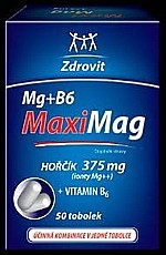MaxiMag Hořčík 375 mg + B6