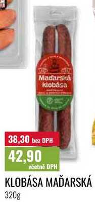 KLOBÁSA MAĎARSKÁ 320g 