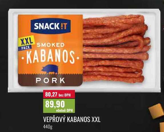 VEPŘOVÝ KABANOS XXL 440g