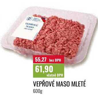 VEPŘOVÉ MASO MLETÉ 600g 