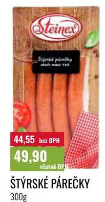 ŠTÝRSKÉ PÁREČKY 300g