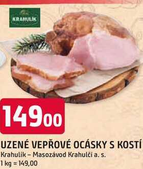 UZENÉ VEPŘOVÉ OCÁSKY S KOSTÍ 1kg