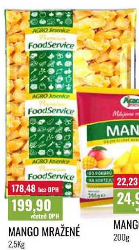 MANGO MRAŽENÉ 2,5Kg