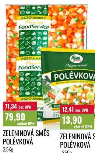 ZELENINOVÁ SMĚS POLÉVKOVÁ 2,5kg