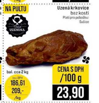 Uzená krkovice bez kosti 100g