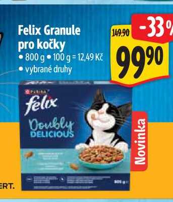 Felix Granule pro kočky 800 g
