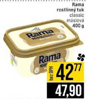 Rama rostlinný tuk classic máslová 400 g