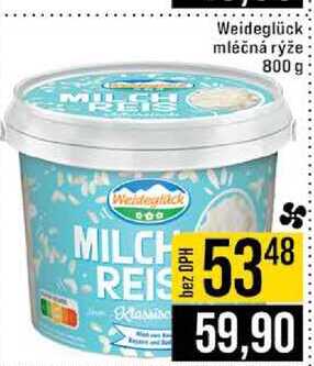 Weideglück mléčná rýže 800 g