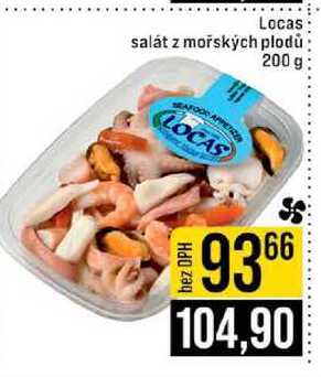 Locas salát z mořských plodů: 200 g 
