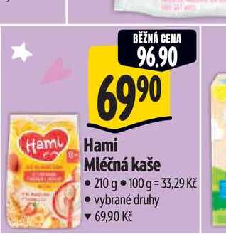 Hami Mléčná kaše 210 g