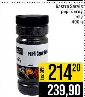 Gastro Servis pepř černý celý 400 g