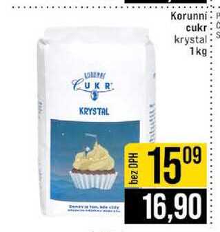 Korunni cukr krystal 1kg