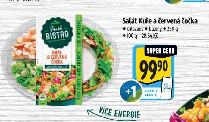 Salát Kuře a červená čočka 350 g