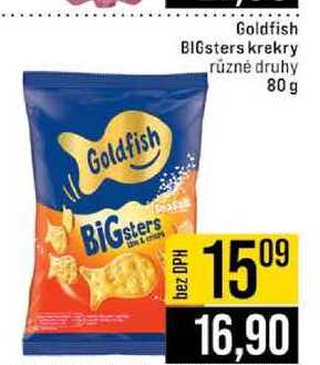 Goldfish BIGsters krekry různé druhy 80 g 