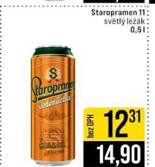 Staropramen 11 světlý ležák 0,5l