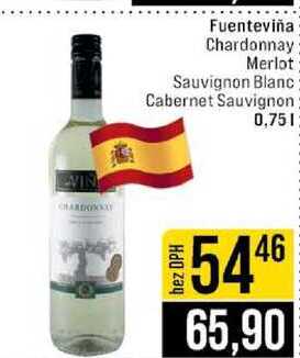 Fuenteviña Chardonnay Merlot Sauvignon Blanc Cabernet Sauvignon 0,75l