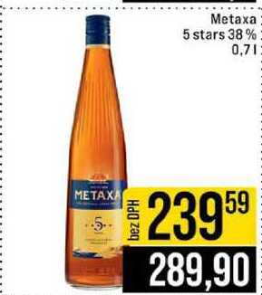 Metaxa 5 stars 38% 0,7l