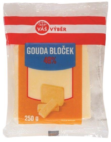 VÁŠ VÝBĚR Gouda 48%, 250 g