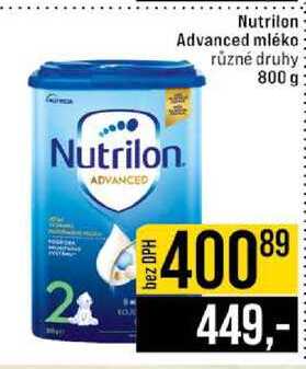 Nutrilon Advanced mléko různé druhy 800 g